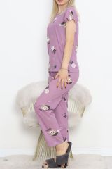 Desenli Pijama Takımı Koyulila - 130.1287.