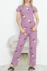 Desenli Pijama Takımı Koyulila - 130.1287.