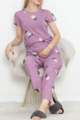 Desenli Pijama Takımı Koyulila - 130.1287.