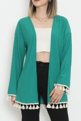 Ponponlu Kimono Yeşil - 12577.631.