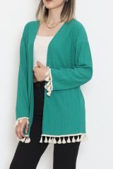 Ponponlu Kimono Yeşil - 12577.631.