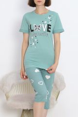 Kaprili Pijama Takımı Mintyeşili - 18952.1567.