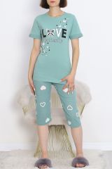 Kaprili Pijama Takımı Mintyeşili - 18952.1567.