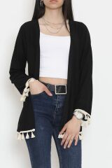 Ponponlu Kimono Siyah - 12577.631.