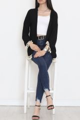 Ponponlu Kimono Siyah - 12577.631.
