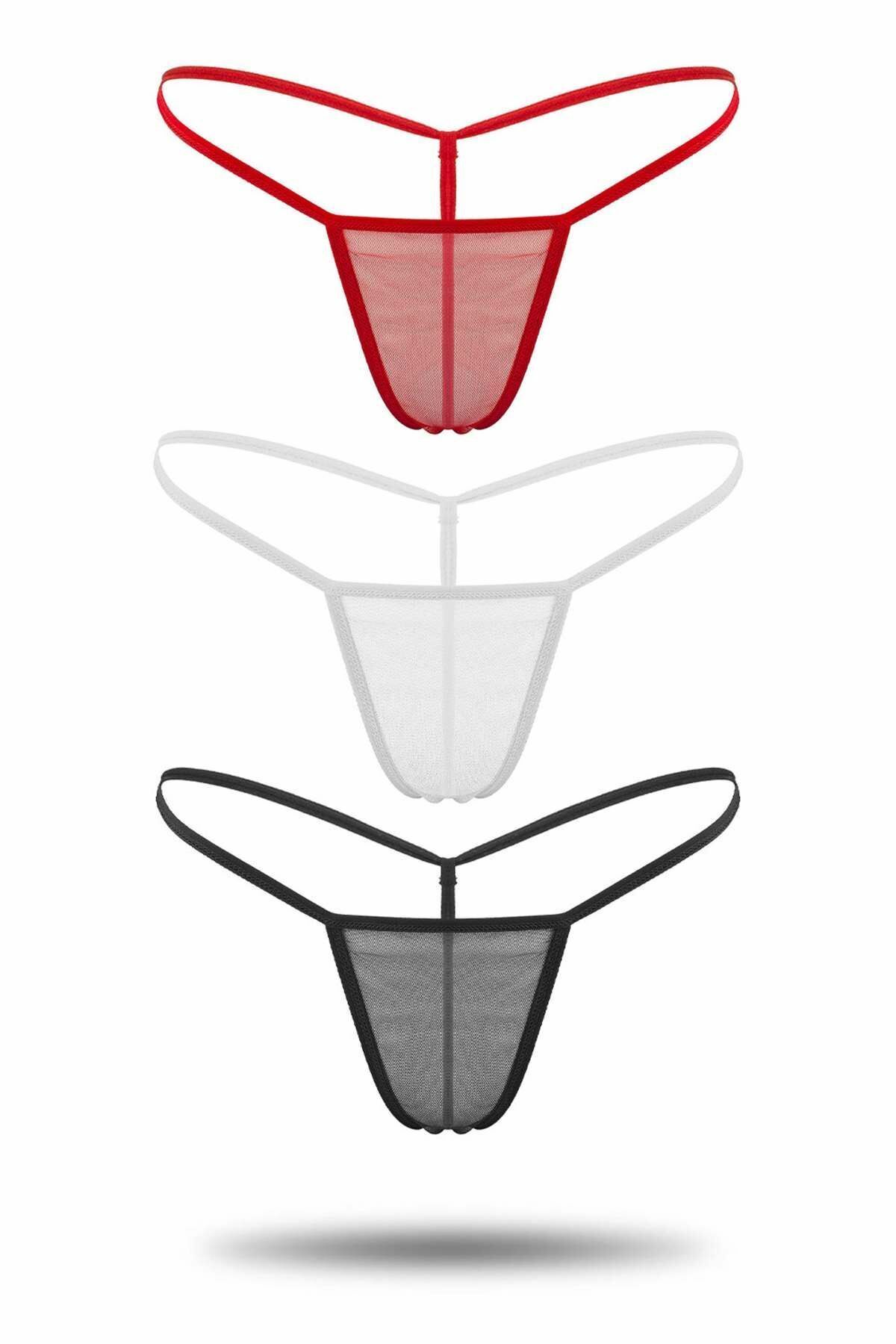 Tül Tanga 3'lü Külot Set - 1163.1364.