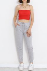 Armalı Eşofman Altı Gri - 330201.1608.