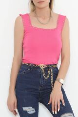 Kare Yaka Delikli Atlet Pembe - 924.1019.