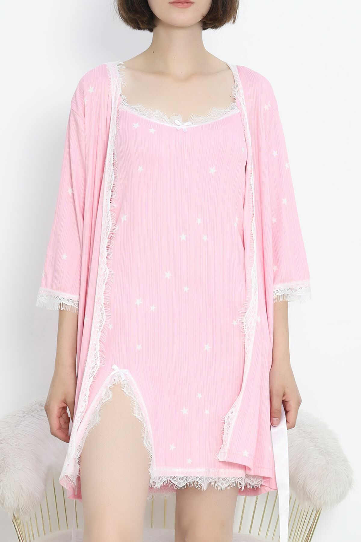 Baskılı Pegasus Pijama Takımı Tozpembe - 747.1287.