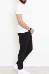 Geniş Petek Tişört Kırıkbeyaz - 152424.275.