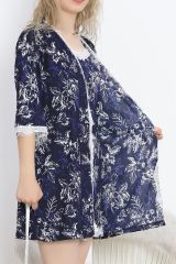 Baskılı Pegasus Pijama Takımı Koyulacivert - 747.1287.