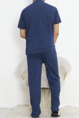 Erkek Pijama Takımı Mavilaci - 985.1838.