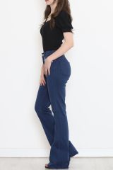 İspanyol Paça Kot Pantolon İndigo - 18201.1431.