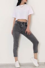 Boyfriend Kot Pantolon Gri - 8756.1431.