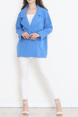 Oversize Düğmeli Ceket Mavi - 951.1247.