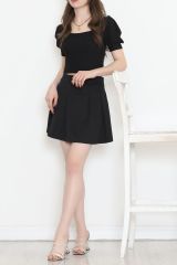 Kemerli Mini Etek Siyah - 16676.631.