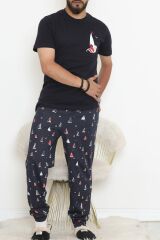 Erkek Pijama Takımı Lacivert - 18713.1841.