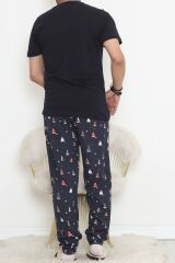 Erkek Pijama Takımı Lacivert - 18713.1841.