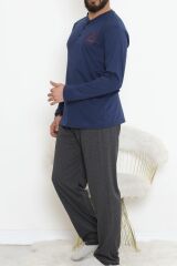 Düğmeli Erkek Pijama Takımı  Lacifüme - 17371.1048.