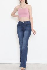 İp Askı Crop Atlet Pembe - 18509.1153.
