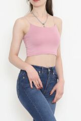 İp Askı Crop Atlet Pembe - 18509.1153.