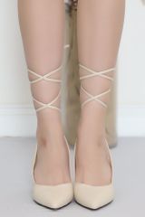 8 Cm Topuklu Ayakkabı Bej - 17353.264.