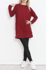 Kanguru Cepli Tunik Bordo - 10033.1778.