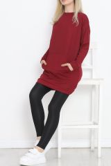 Kanguru Cepli Tunik Bordo - 10033.1778.