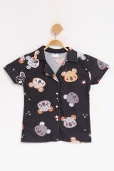 4-13 Yaş Çocuk Pijama Takımı Gökkarası - 405.1287.