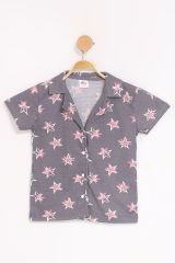 4-13 Yaş Çocuk Pijama Takımı Açıkgri - 403.1287.