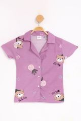 4-13 Yaş Çocuk Pijama Takımı Açıklila - 405.1287.