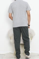 Erkek Pijama Takımı Gri - 18714.1841.