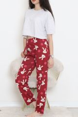Rotasyon Pijama Altı Bordo - 256.1287.
