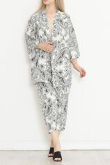 Kimono Takım Siyahekru - 152342.701.