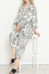Kimono Takım Siyahekru - 152342.701.