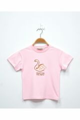 3-7 Yaş Nakışlı Tişört Pembe - 624646.1576.