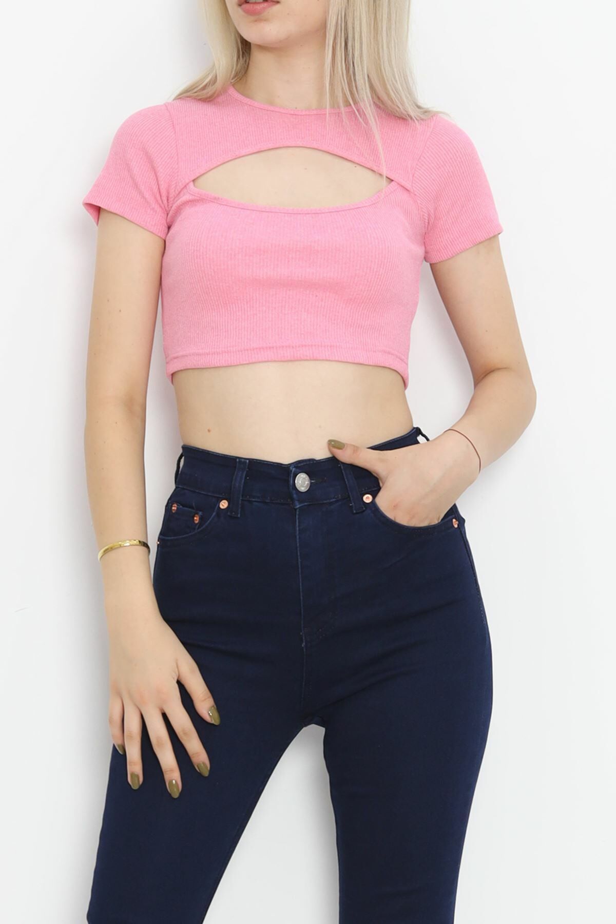 Dekolteli Crop Body Tozpembe - 4121.1567.