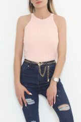 Halter Yaka Fitilli Atlet Pudra - 943.1019.