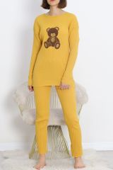 Nakışlı Pijama Takımı Sarı1 - 18978.1567.