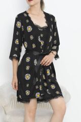 Baskılı Pegasus Pijama Takımı Siyahbeyaz - 747.1287.