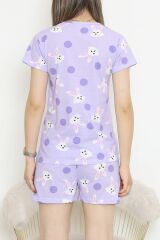 Şortlu Pijama Takımı Lila - 390.1287.