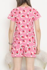 Şortlu Pijama Takımı Pembekırmızı - 390.1287.