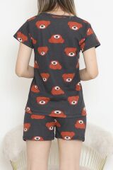 Şortlu Pijama Takımı Koyuantrasit - 390.1287.