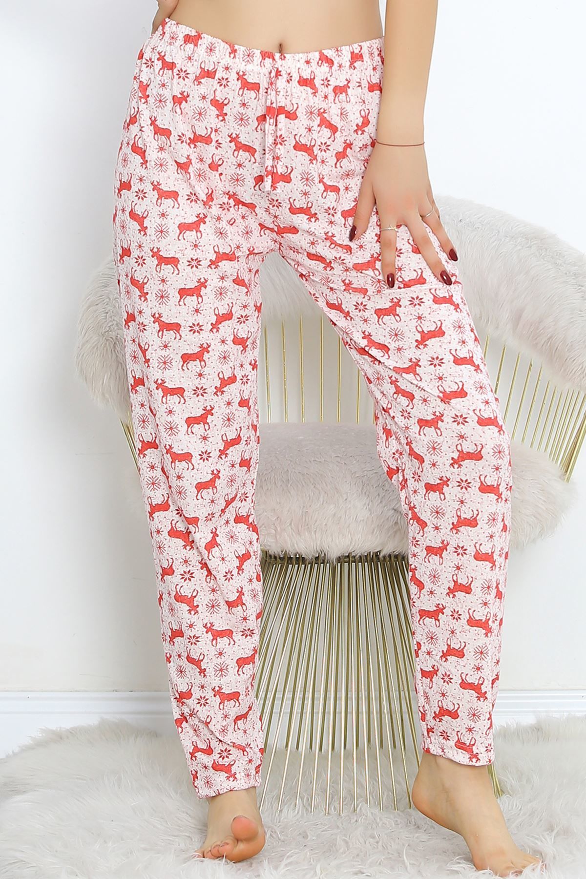 Pijama Altı Beyazkırmızı - 11549.1048.