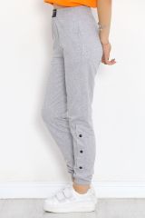Paça Çıtçıtlı Eşofman Altı Gri - 330125.1608.