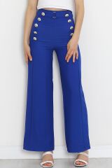 Düğme Detaylı Pantolon Saks - 20826.683.
