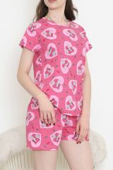 Şortlu Pijama Takımı Fuşya - 390.1287.