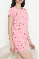 Şortlu Pijama Takımı Pembe - 390.1287.