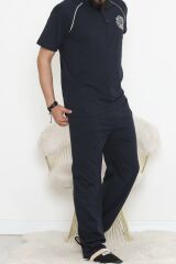 Erkek Pijama Takımı Lacivert - 915.1838.