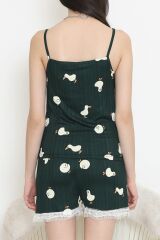 Şortlu Pijama Takımı Zümrüt - 178.1287.